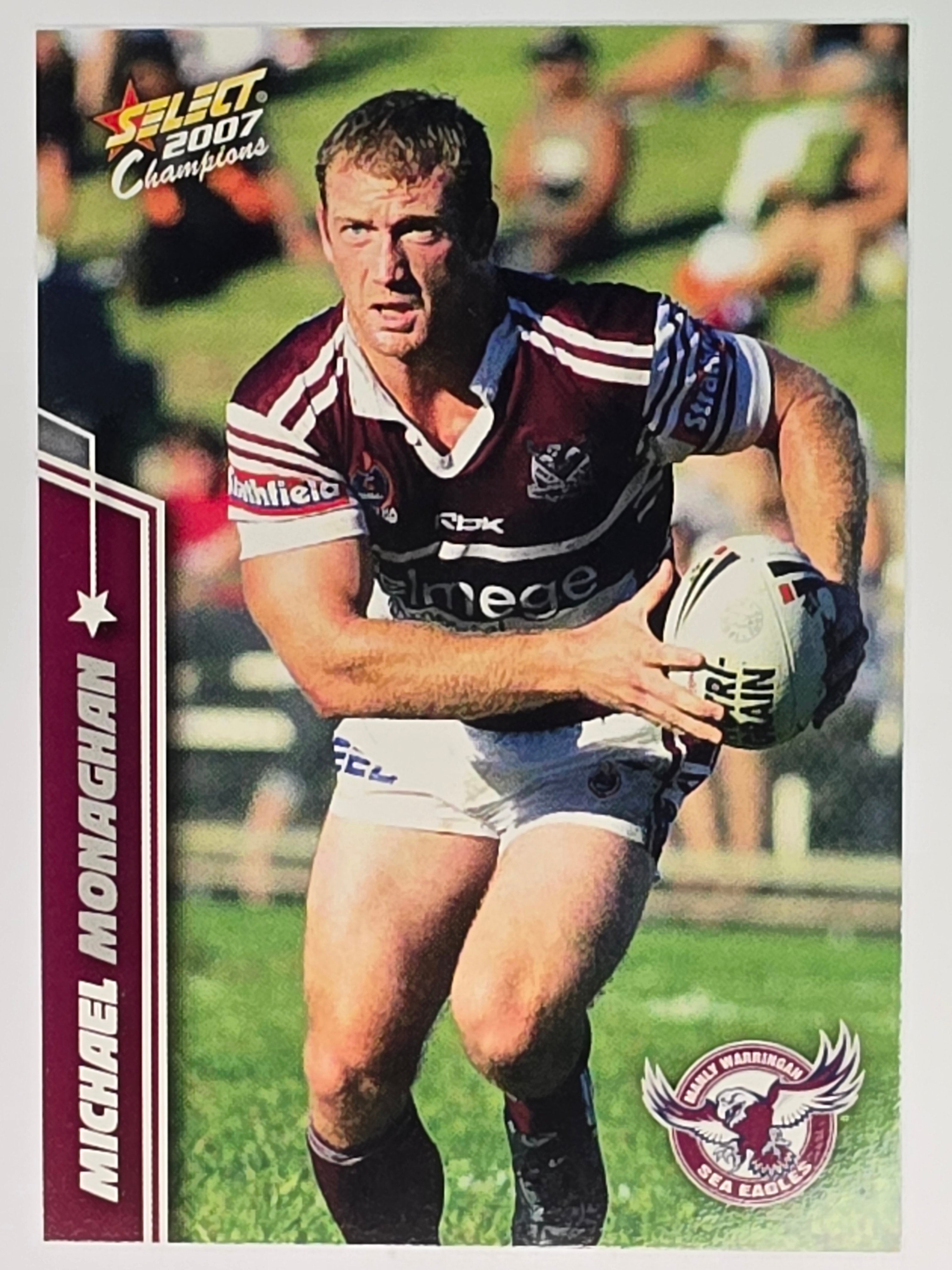 NRL 2007 Champions Base Card #71 Michael Monaghan Manly Warringah Sea Eagles