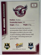 NRL 2007 Champions Base Card #71 Michael Monaghan Manly Warringah Sea Eagles