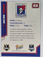NRL 2007 Champions Base Card #88 Milton Thaiday Newcastle Knights