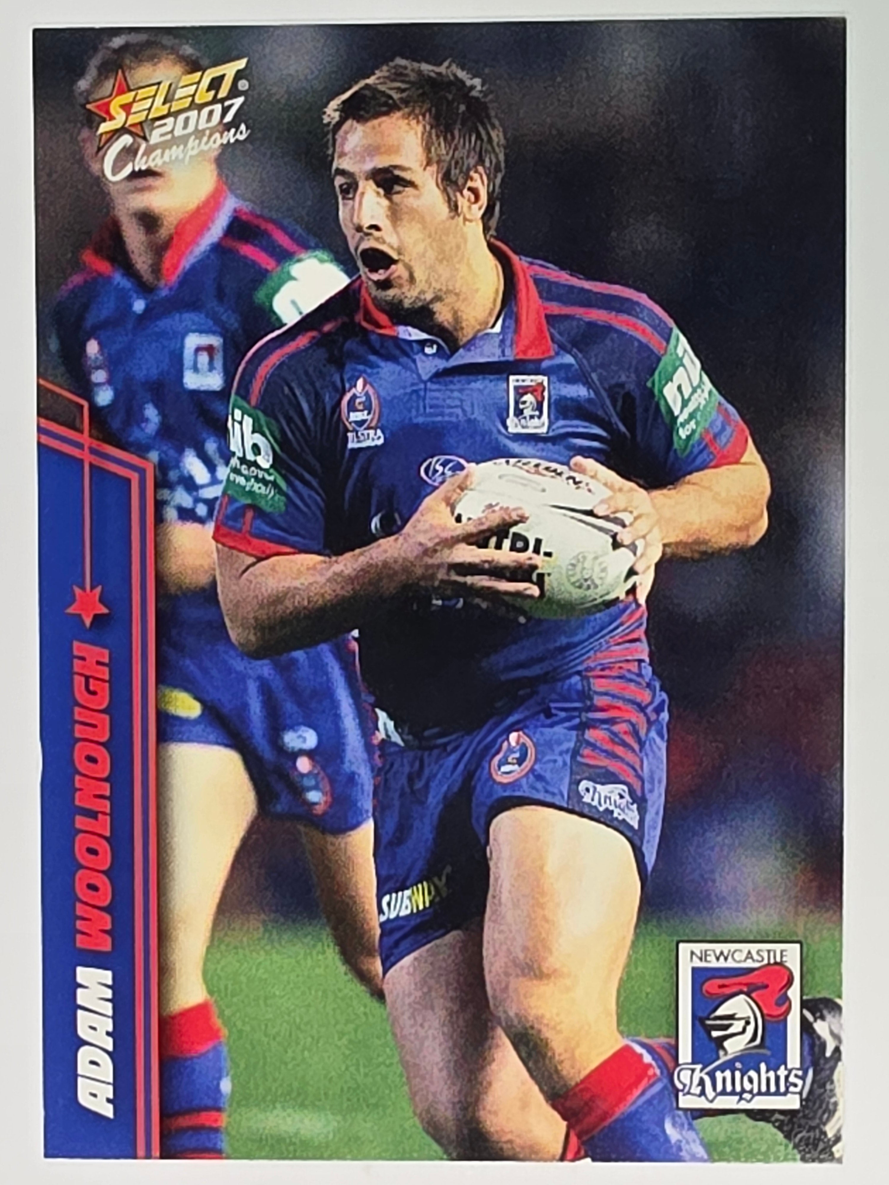 NRL 2007 Champions Base Card #92 Adam Woolnough Newcastle Knights