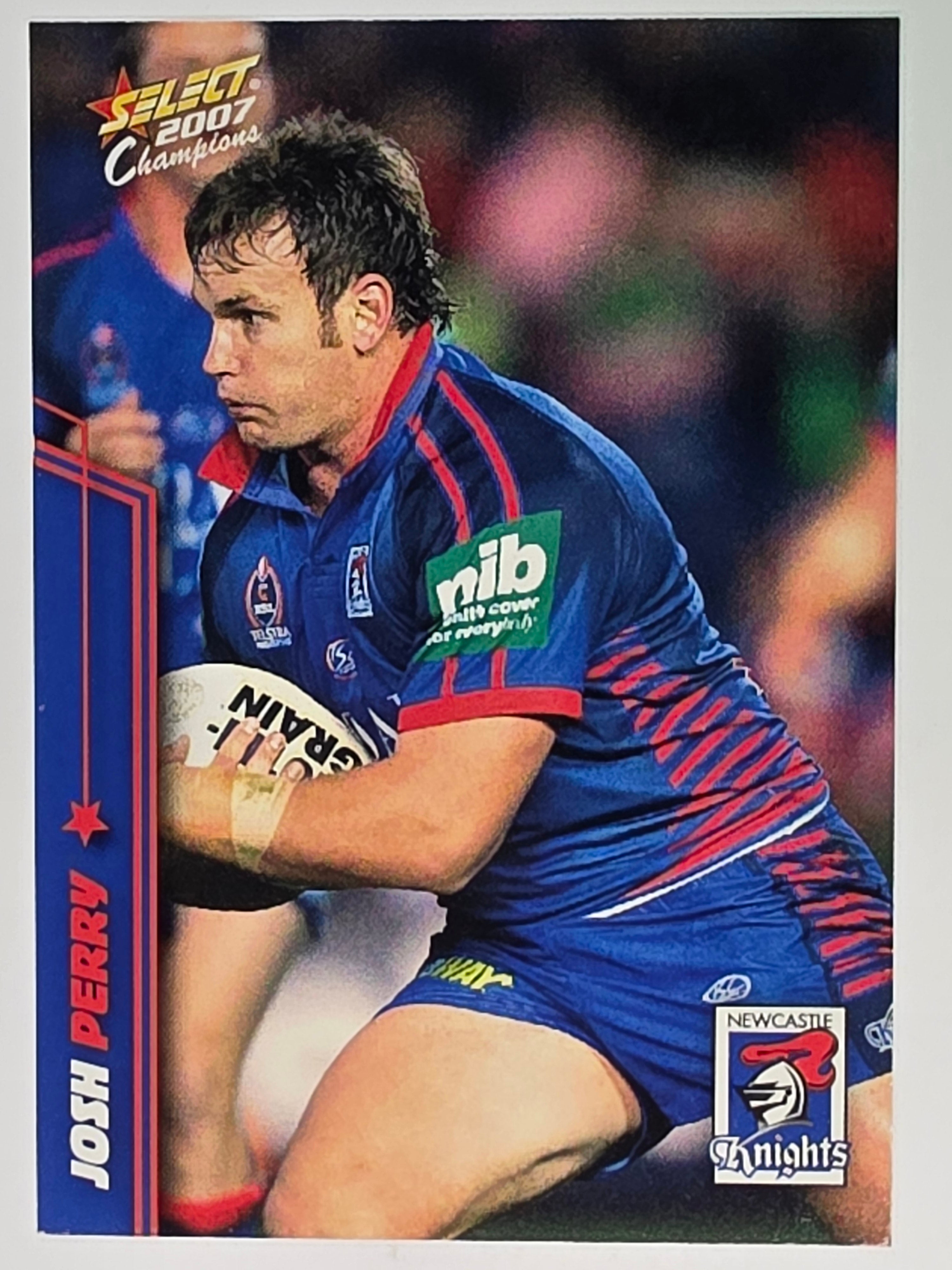 NRL 2007 Champions Base Card #94 Josh Perry Newcastle Knights