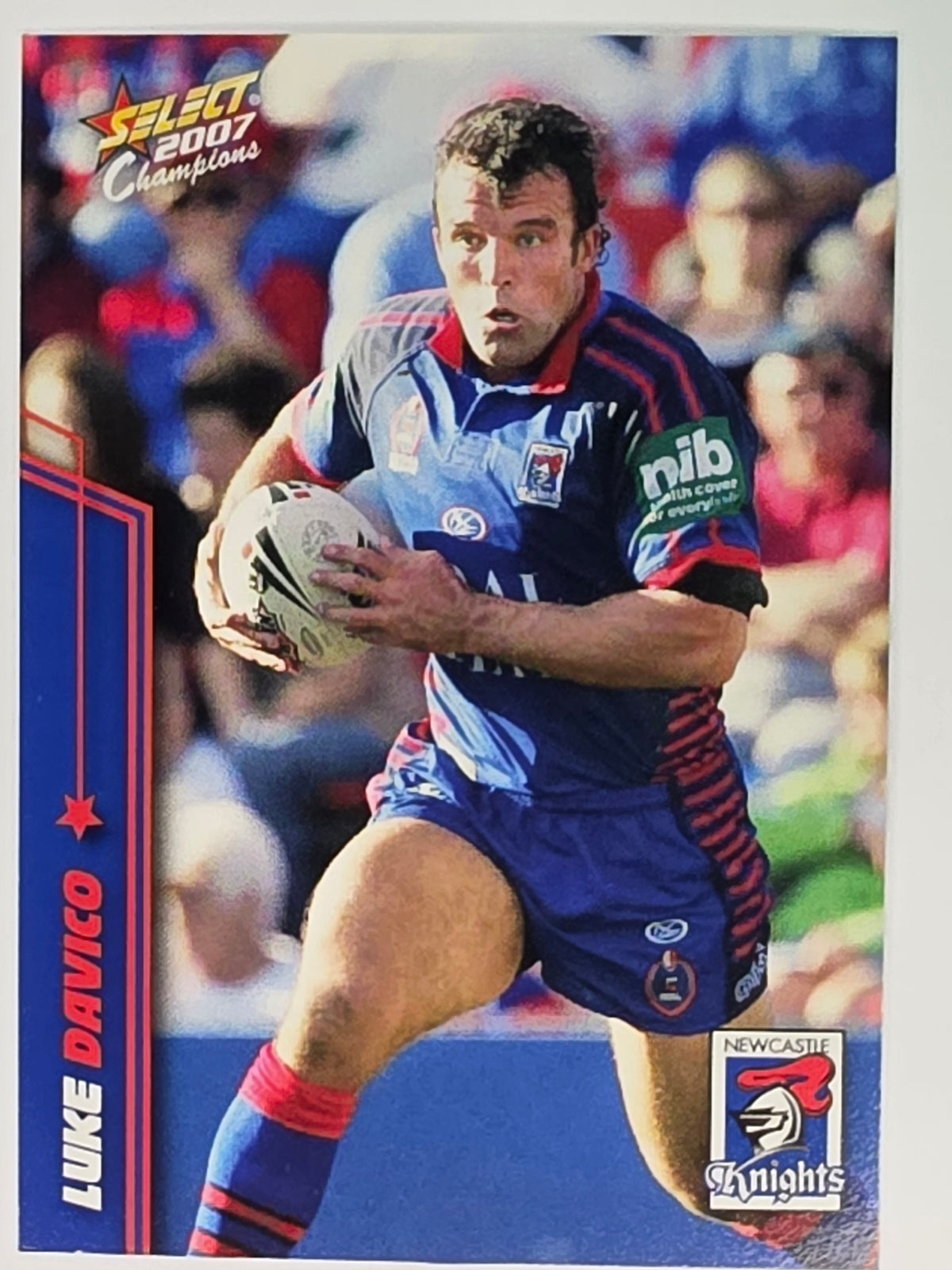 NRL 2007 Champions Base Card #95 Luke Davico Newcastle Knights