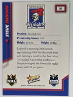NRL 2007 Champions Base Card #96 Steve Simpson Newcastle Knights