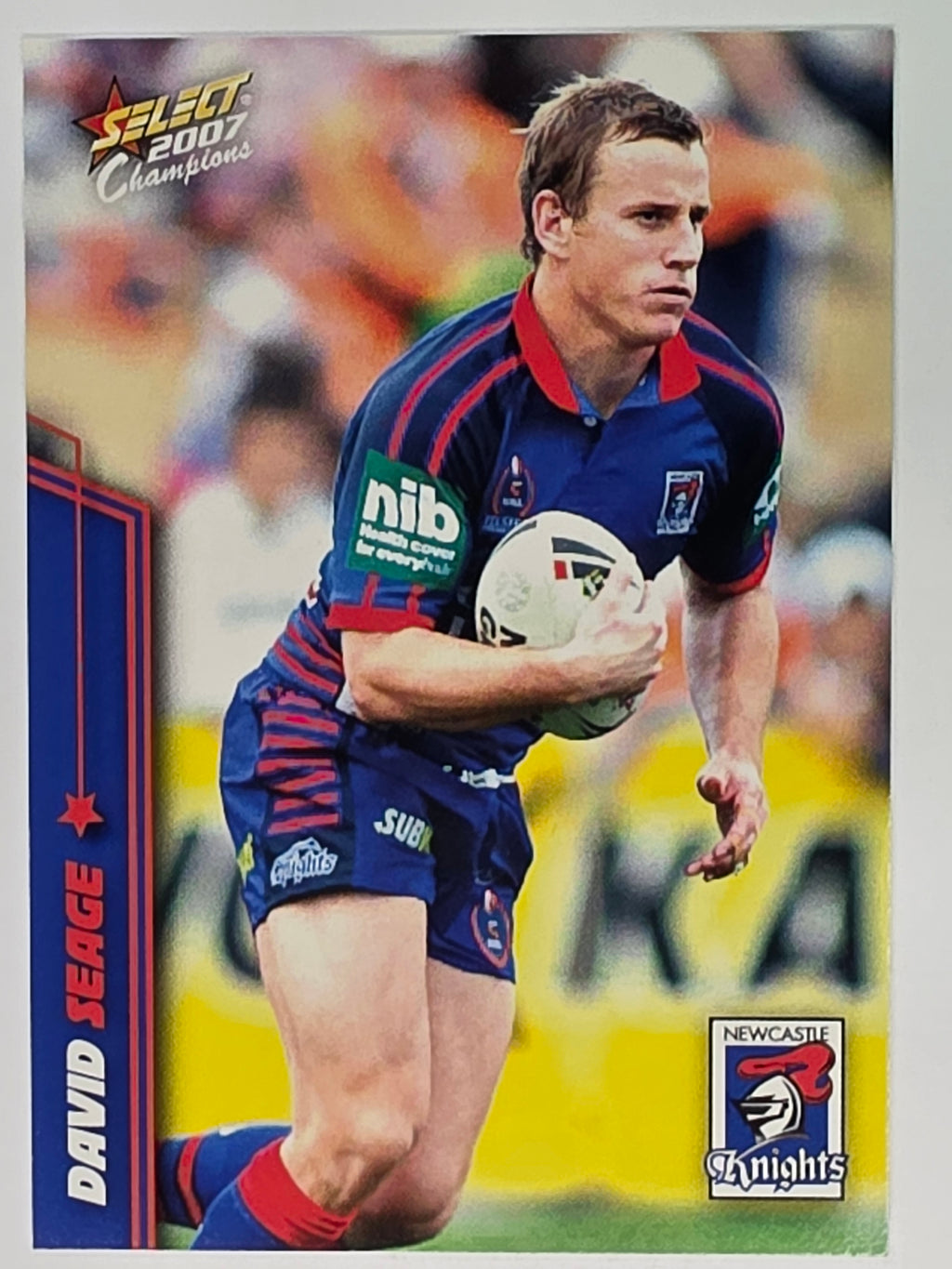 NRL 2007 Champions Base Card #99 David Seage Newcastle Knights