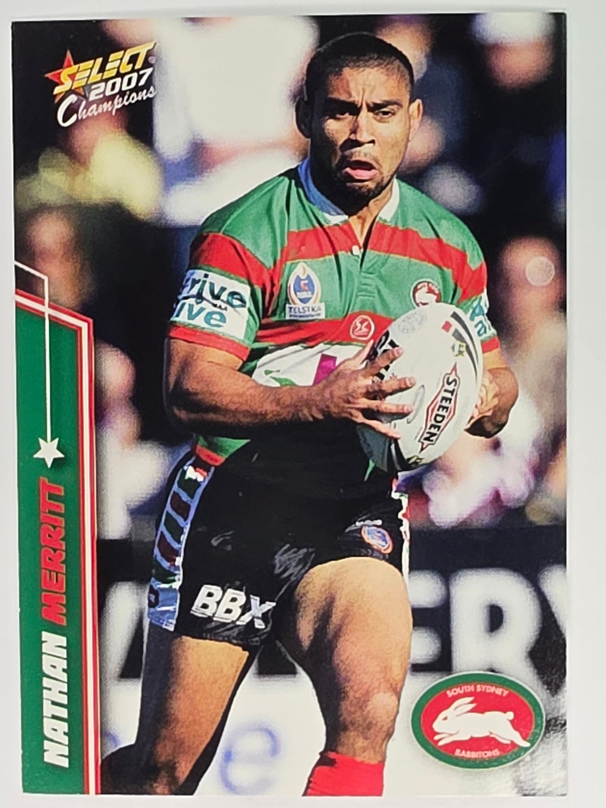NRL 2007 Champions Base Card #161 Nathan Merritt South Sydney Rabbitohs