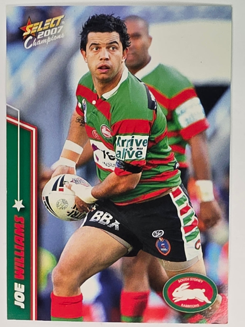 NRL 2007 Champions Base Card #165 Joe Williams South Sydney Rabbitohs