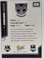 NRL 2007 Champions Base Card #182 Wairangi Koopu New Zealand Warriors