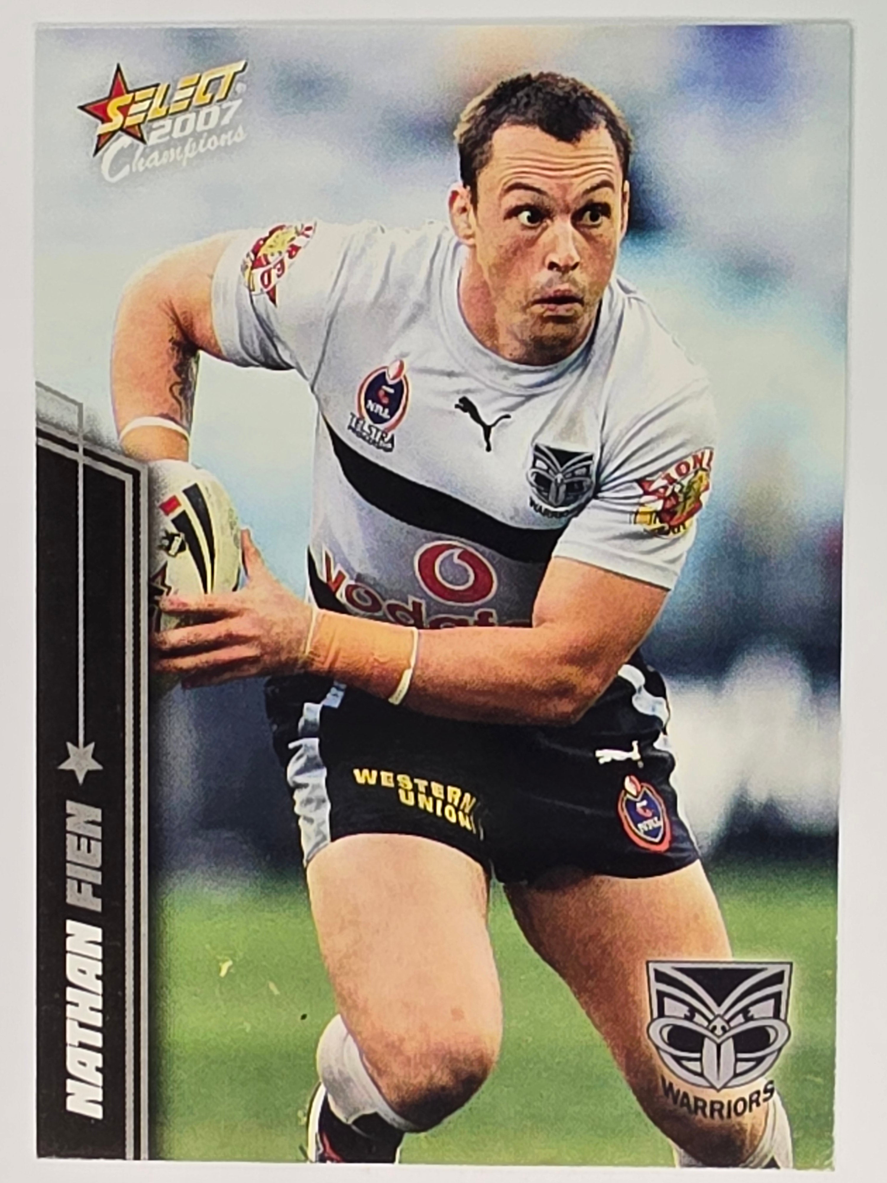 NRL 2007 Champions Base Card #183 Nathan Fien New Zealand Warriors