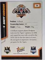NRL 2007 Champions Base Card #184 Brett Hodgson Wests Tigers