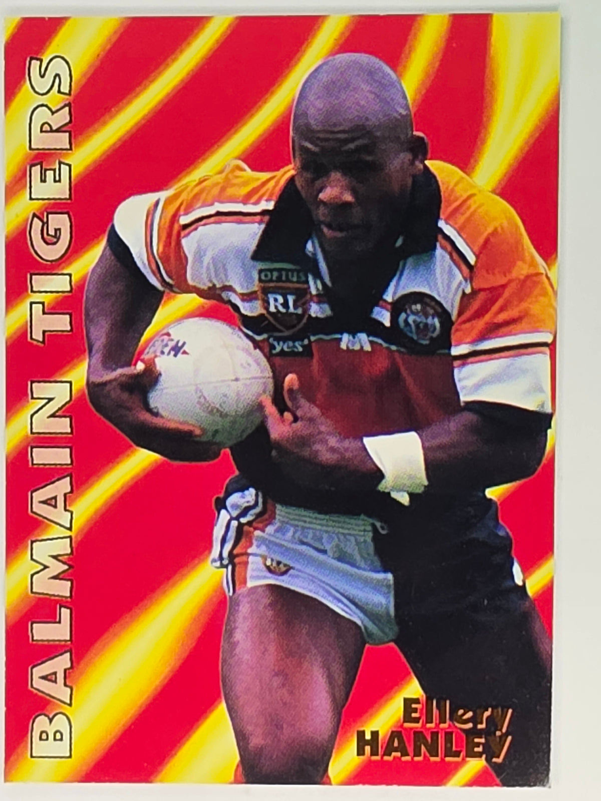 1997 Dynamic Fatty  Fun Pack Base Card #2 Ellery Hanley Balmain Tigers