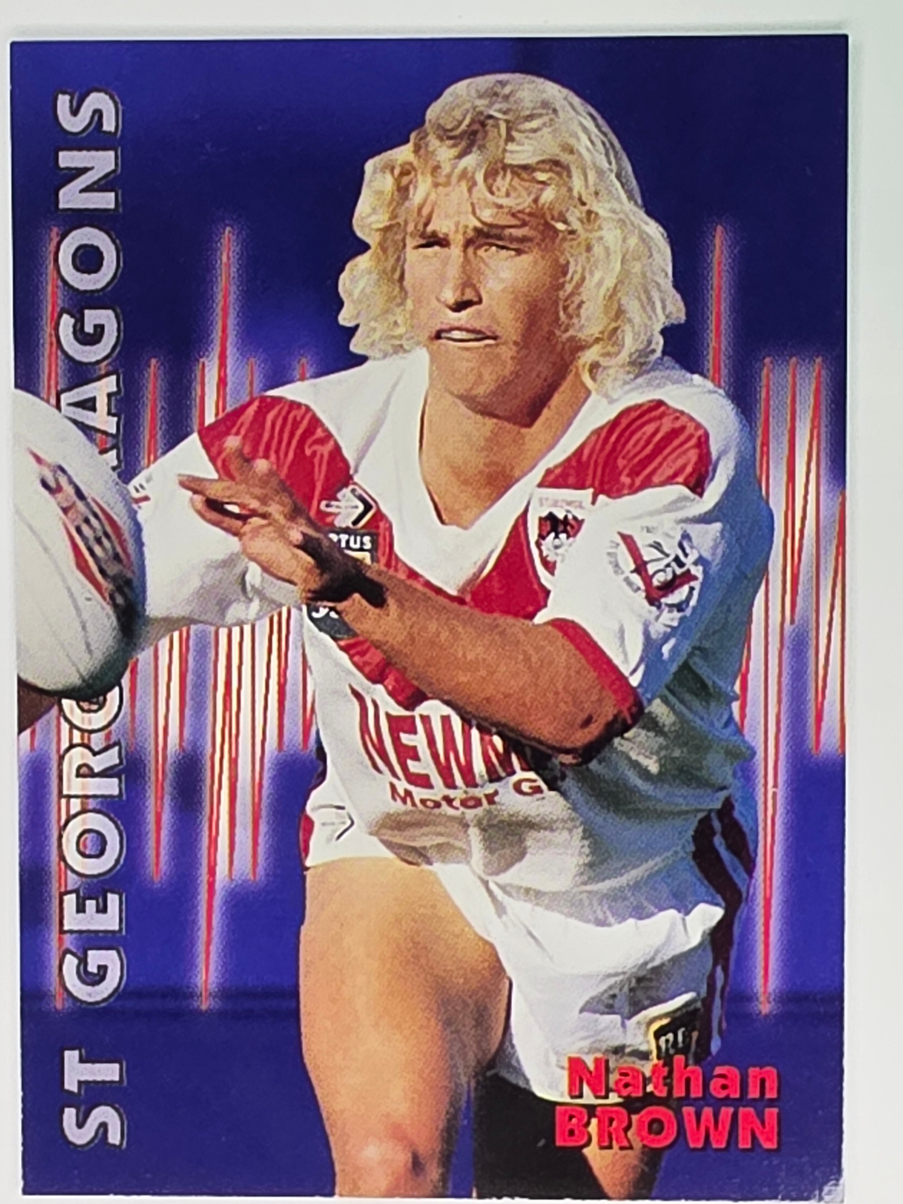 1997 Dynamic Fatty  Fun Pack Base Card #44 Nathan Brown St George Dragons