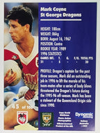 1997 Dynamic Fatty  Fun Pack Base Card #45 Mark Coyne St George Dragons