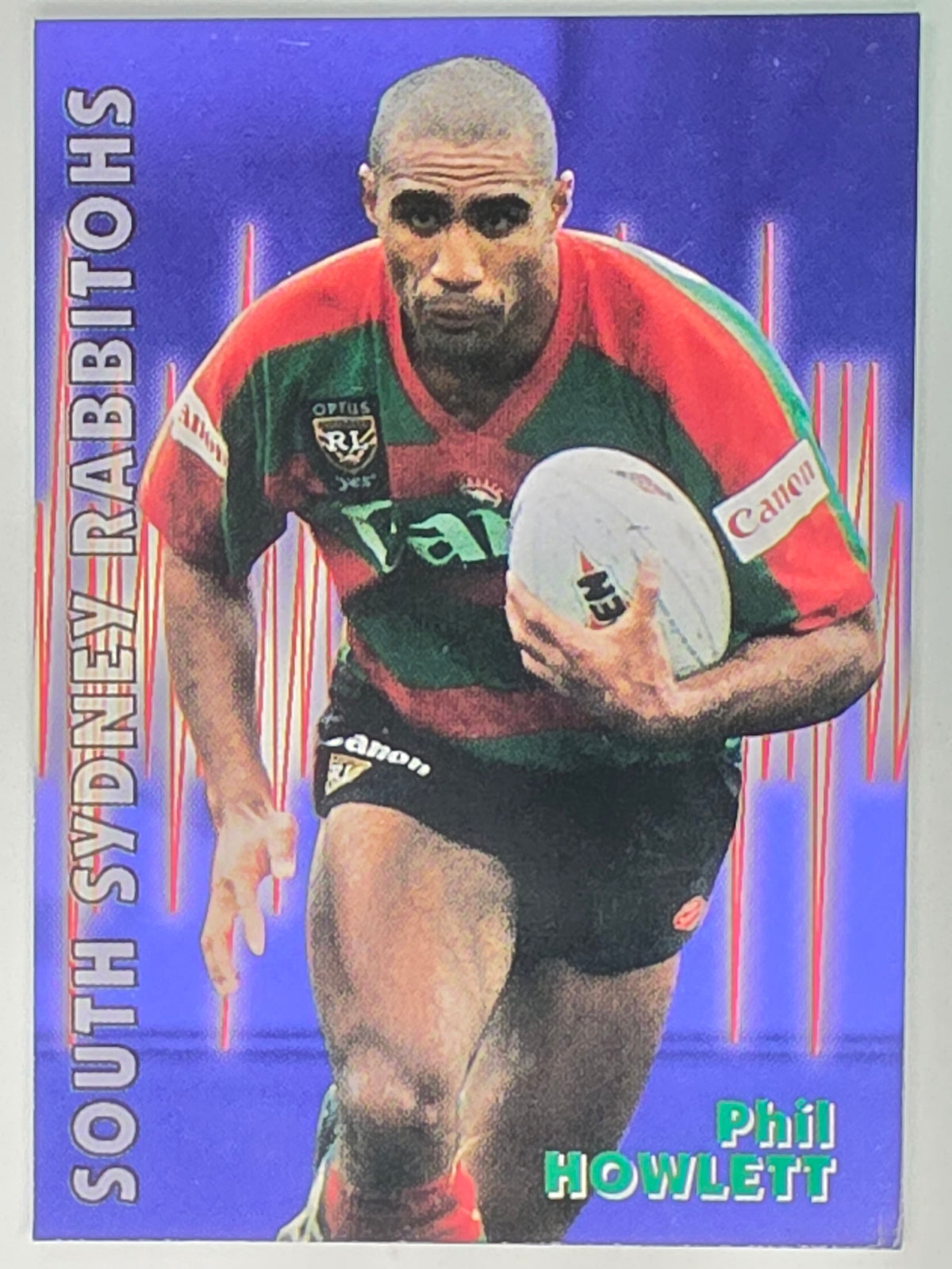 1997 Dynamic Fatty  Fun Pack Base Card #55 Phil Howlett South Sydney Rabbitohs