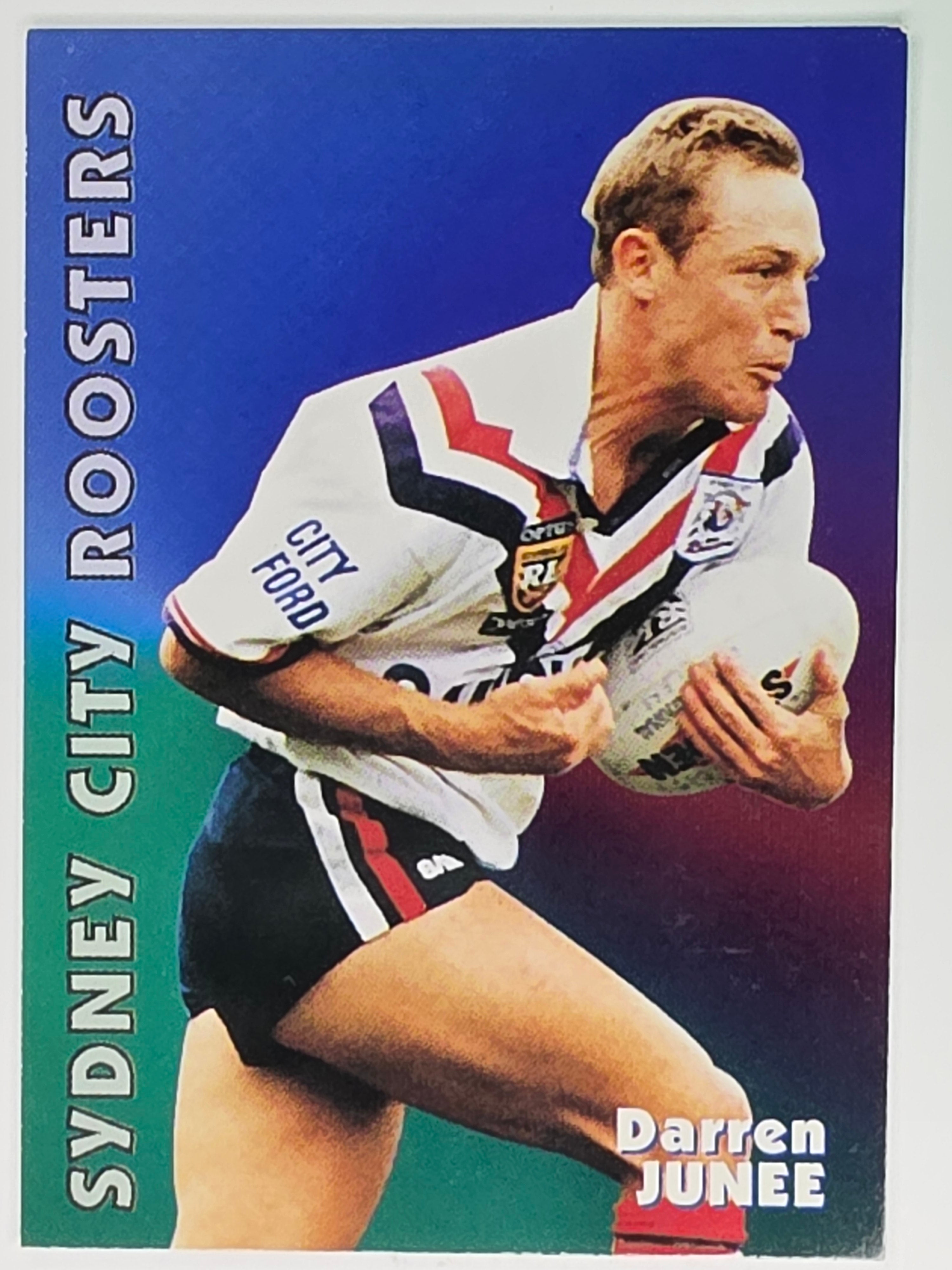 1997 Dynamic Fatty  Fun Pack Base Card #64 Darren Junee Eastern Suburbs Roosters