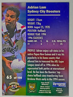 1997 Dynamic Fatty  Fun Pack Base Card #65 Adrian Lam Eastern Suburbs Roosters