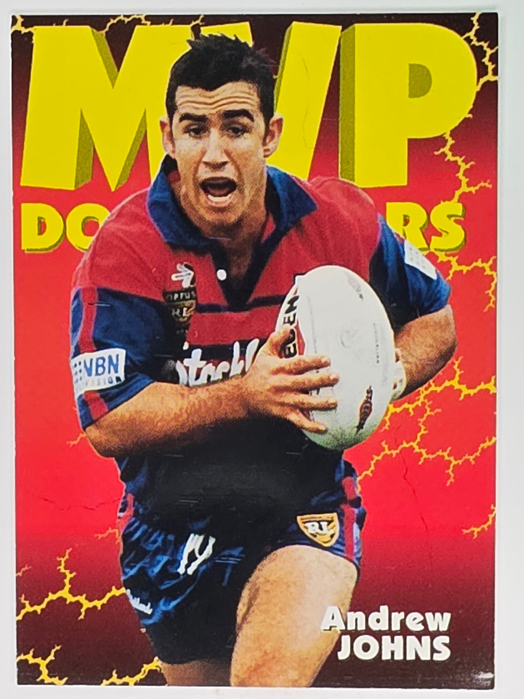 1997 Dynamic Fatty  Fun Pack Base Card #83 Andrew Johns Newcastle Knights