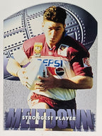 1997 Dynamic Fatty  Fun Pack Base Card #97 Mark Carroll Manly Warringah Sea Eagles
