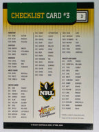 NRL 2008 Champions Base Card #3 Checklist