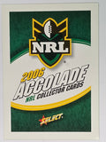NRL 2006 Accolade Base Card #1 Header Card Checklist