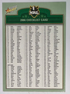 NRL 2006 Accolade Base Card #2 Checklist