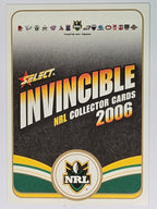 NRL 2006 Invincible Base Card #1 Checklist