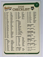 NRL 2006 Invincible Base Card #2 Checklist
