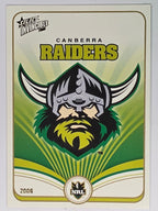 NRL 2006 Invincible Base Card #27 Canberra Raiders Logo