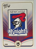 NRL 2006 Invincible Base Card #75 Newcastle Knights Logo