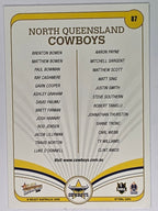NRL 2006 Invincible Base Card #87 North Queensland Cowboys Logo