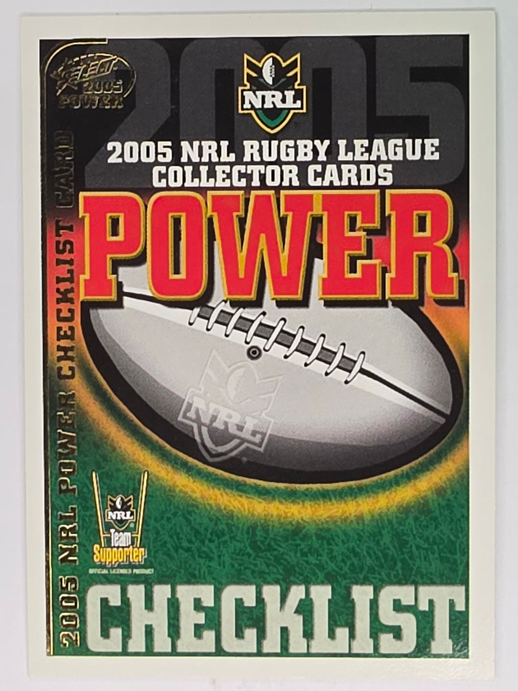 NRL 2005 Power Base Card #1 Checklist 1