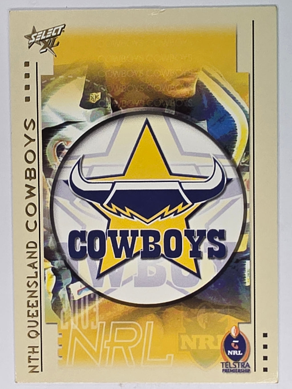 NRL 2003 Select XL Base Card #63 North Queensland Cowboys Logo