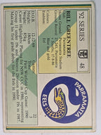 NRL 1992 Regina Base Card #48 Bill Greentree Parramatta Eels