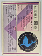 NRL 1992 Regina Base Card #128 Michael Speechley Cronulla Sutherland Sharks