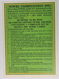 NRL 1992 Regina Base Card #175 Competition Card