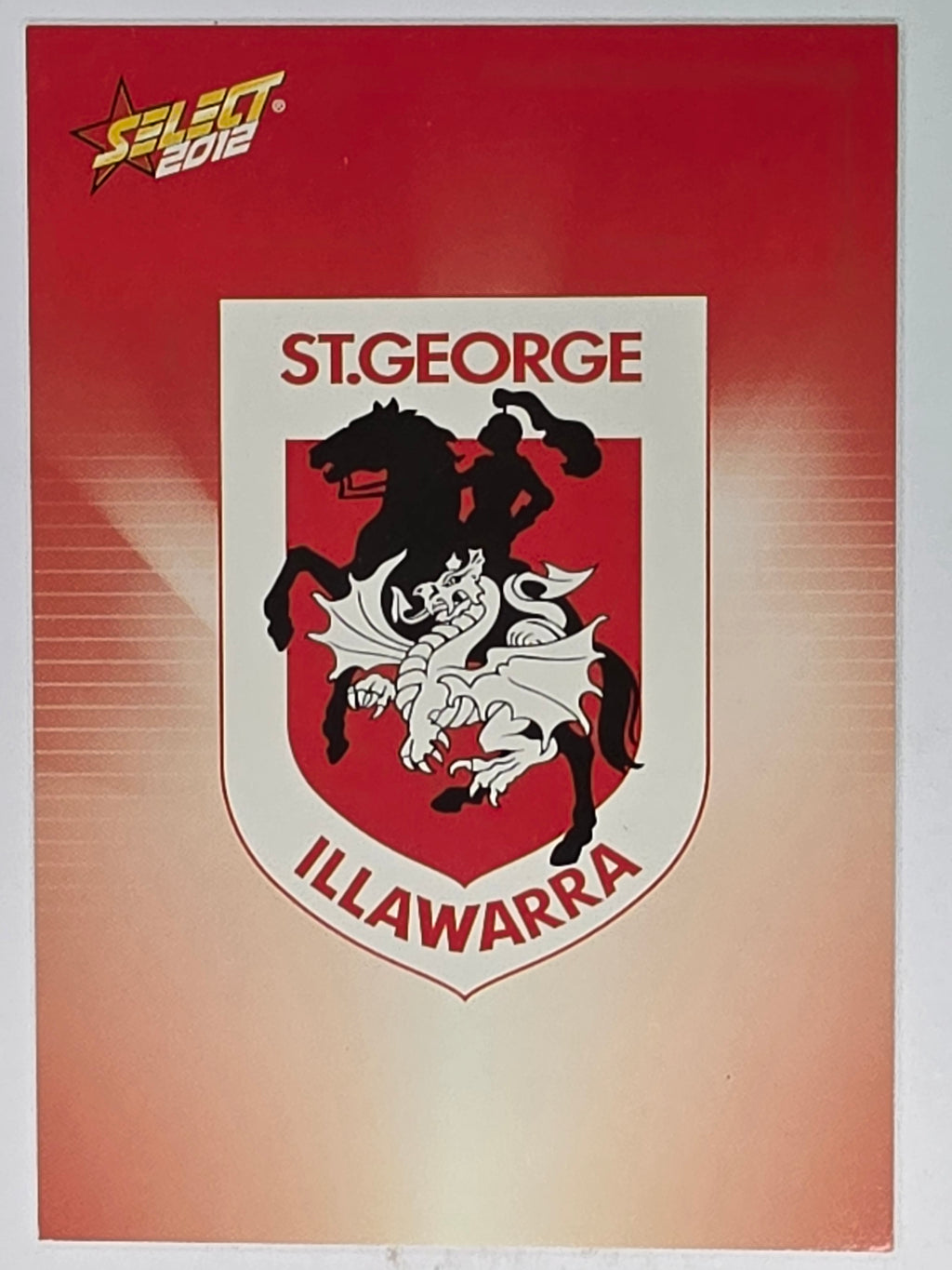 NRL 2012 Champions Base Card #133 St George Illawarra Dragons Logo
