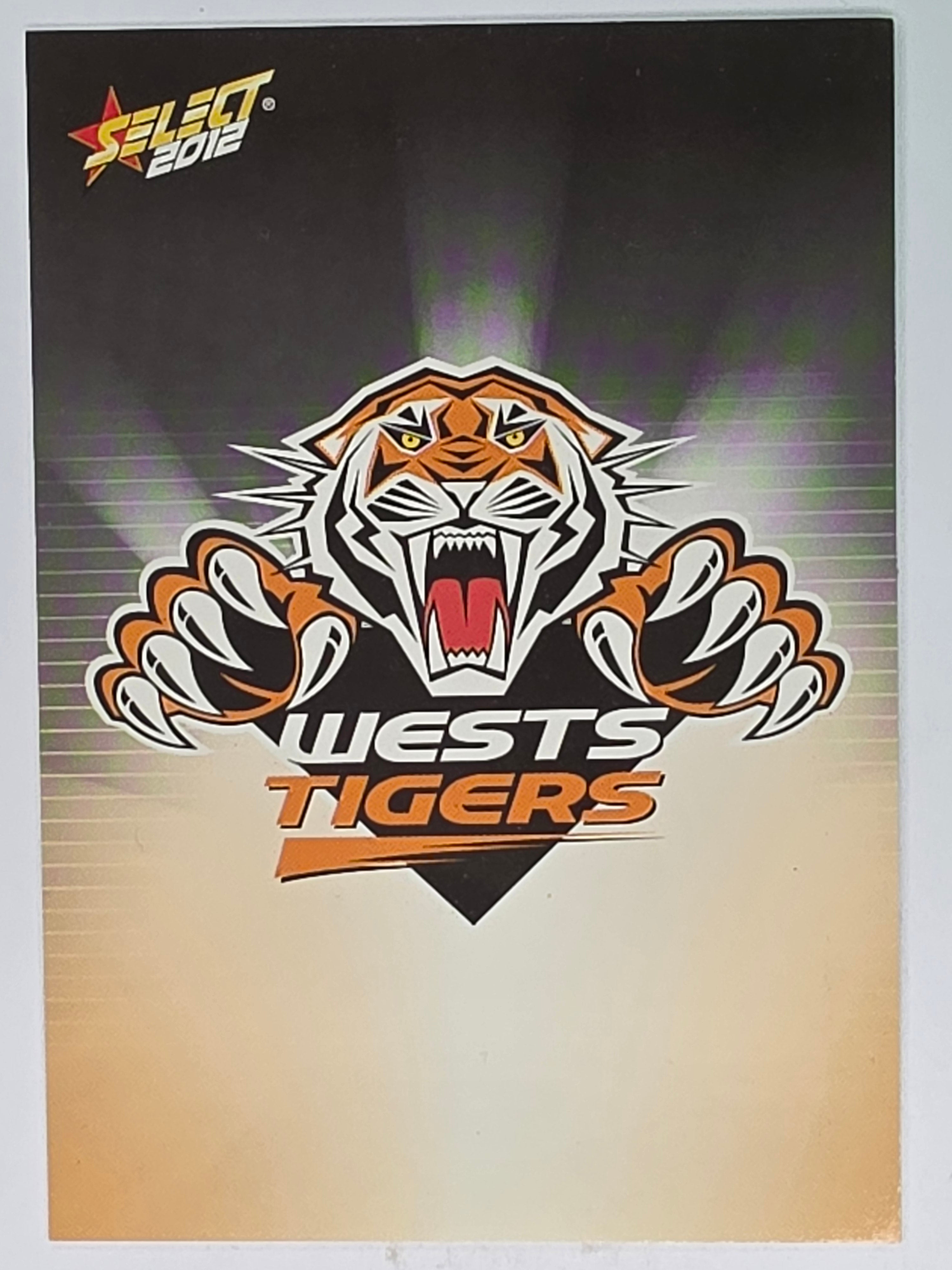 NRL 2012 Champions Base Card #181 Wests Tigers Logo
