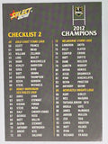 NRL 2012 Champions Base Card #194 Checklist 2
