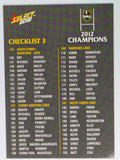 NRL 2012 Champions Base Card #195 Checklist 3