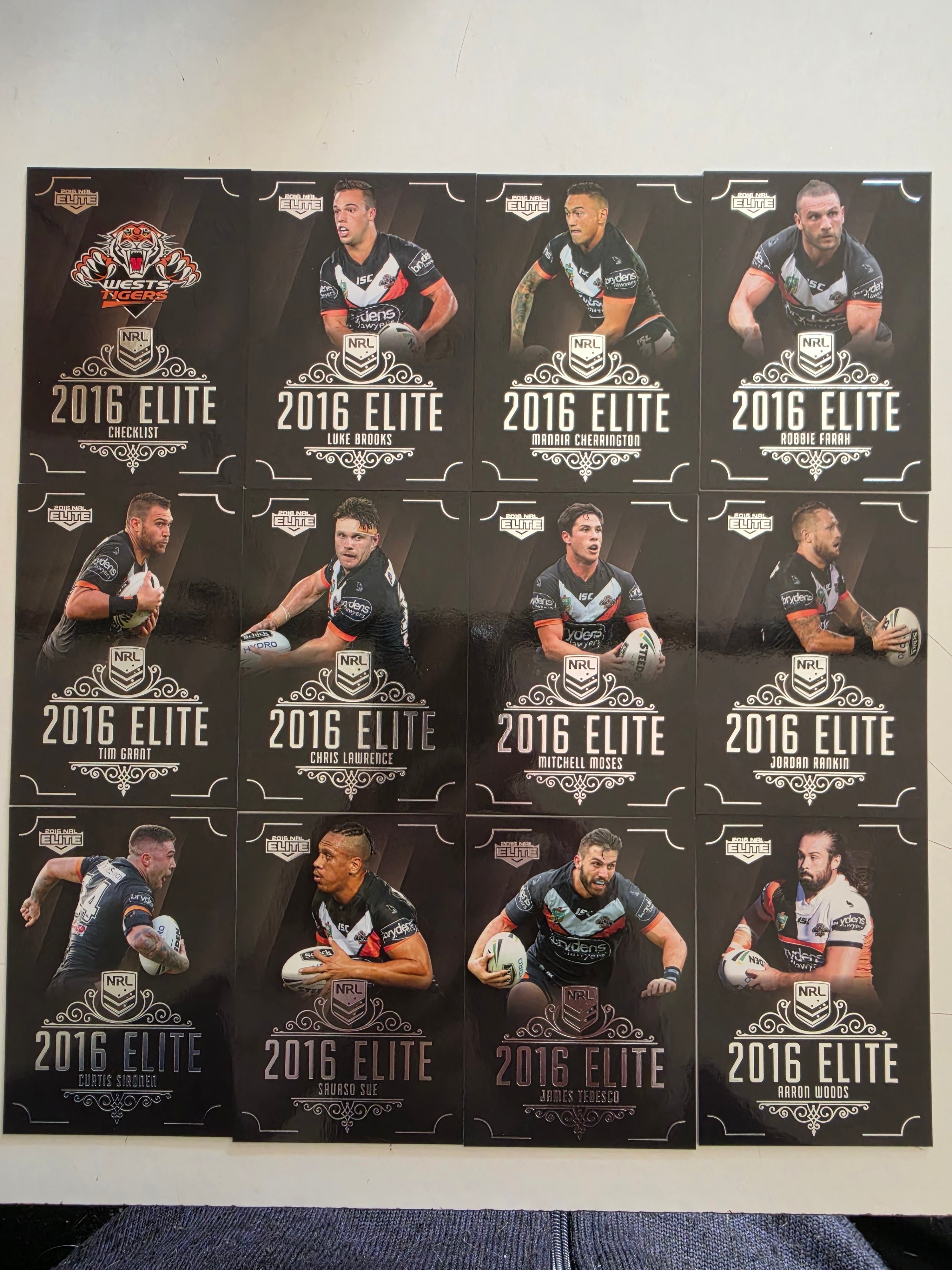NRL 2016 Elite | Wests Tigers Base Team Set