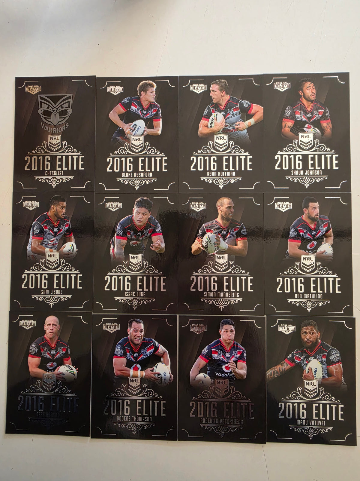 NRL 2016 Elite | New Zealand Warriors Base Team Set
