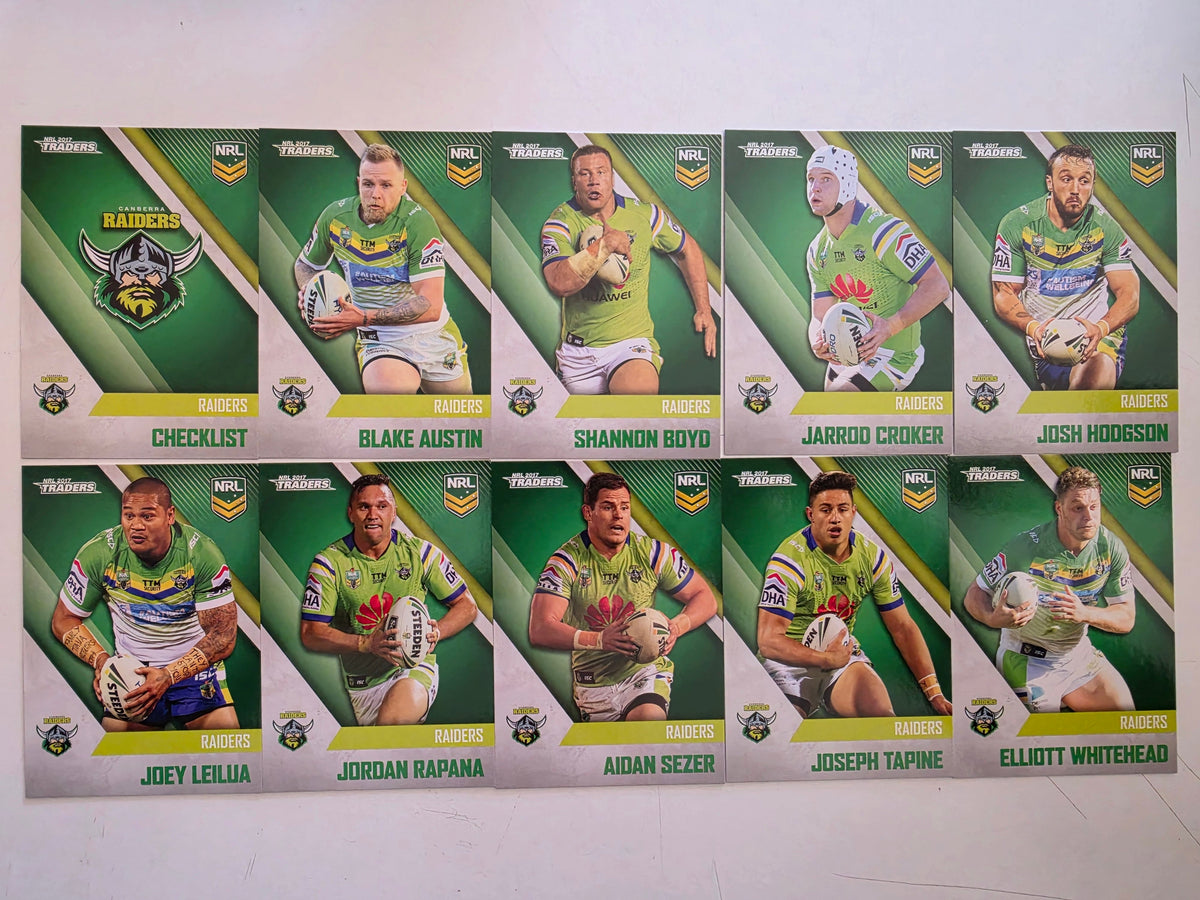 NRL 2017 Traders | Canberra Raiders Base Team Set