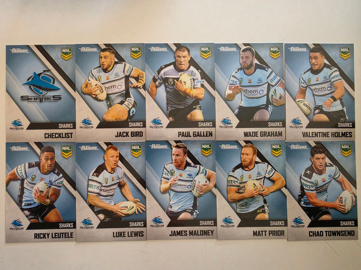 NRL 2017 Traders | Cronulla Sutherland Sharks Base Team Set