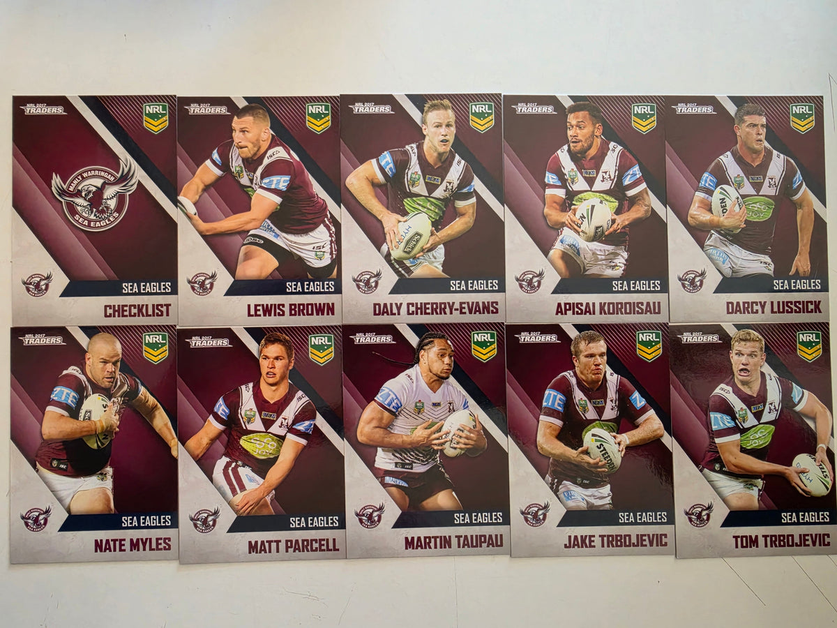 NRL 2017 Traders | Manly Warringah Sea Eagles Base Team Set