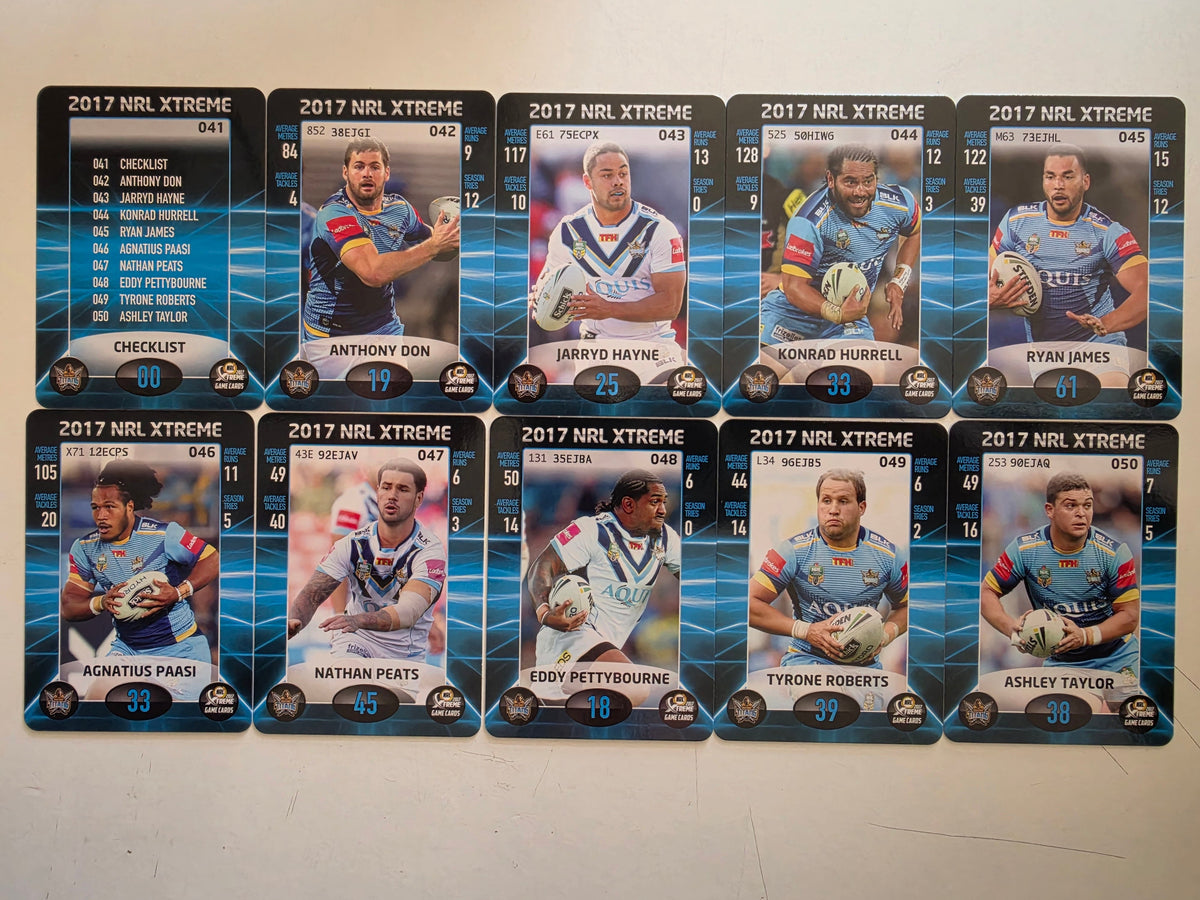 NRL 2017 Extreme | Gold Coast Titans Base Team Set