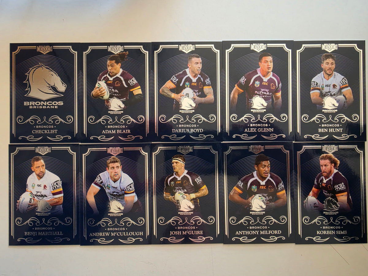 NRL 2017 Elite | Brisbane Broncos Base Team Set