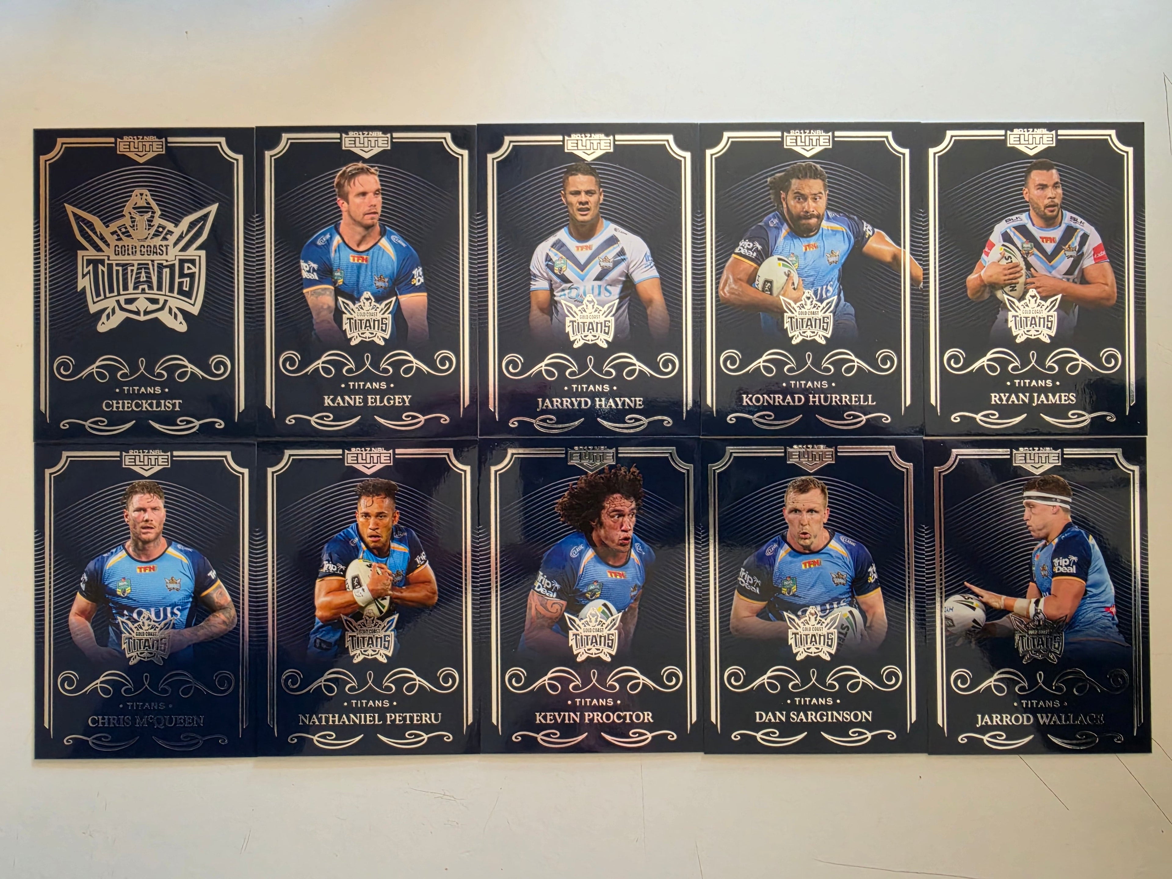 NRL 2017 Elite | Gold Coast Titans Base Team Set