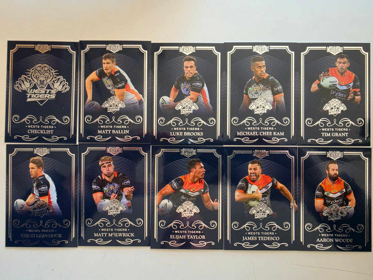 NRL 2017 Elite | Wests Tigers Base Team Set
