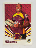 NRL 2012 Daily Telegraph | #001 Petero Civoniceva | Brisbane Broncos