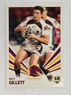 NRL 2012 Daily Telegraph | #002 Matt Gillett | Brisbane Broncos