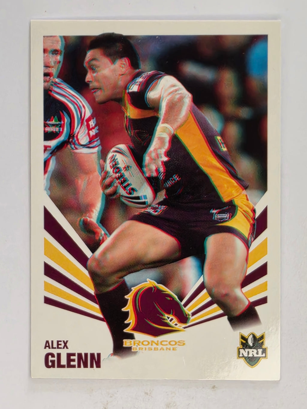 NRL 2012 Daily Telegraph | #003 Alex Glenn | Brisbane Broncos